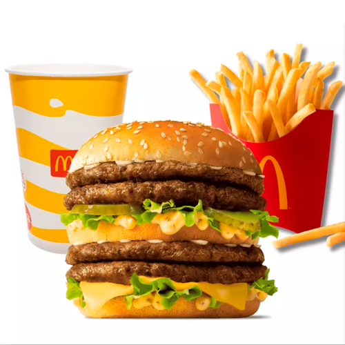 Combo Mediano Doble Big Cheddar